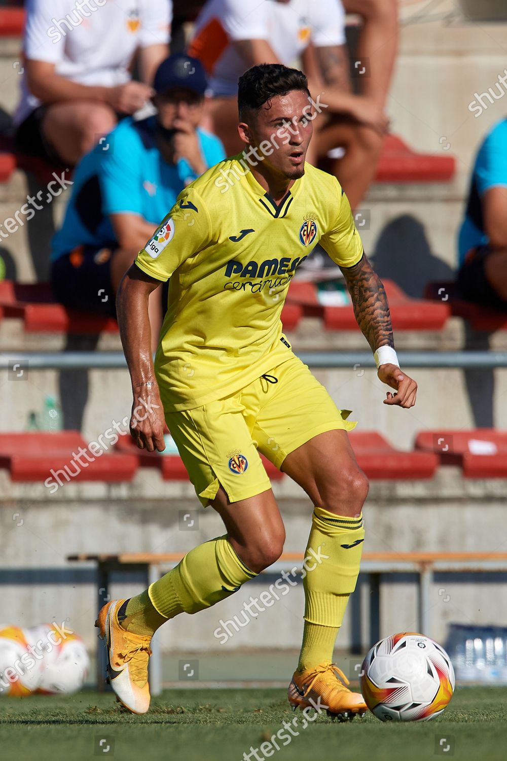 Jeremy Pino Villarreal Runs Ball During Editorial Stock Photo Stock