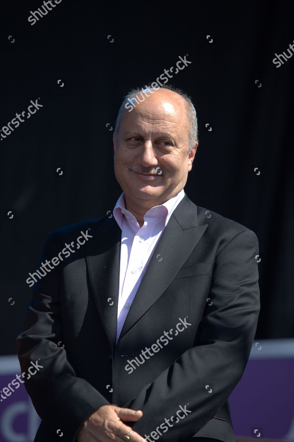 Bollywood Actor Anupam Kher Premiere Party Editorial Stock Photo