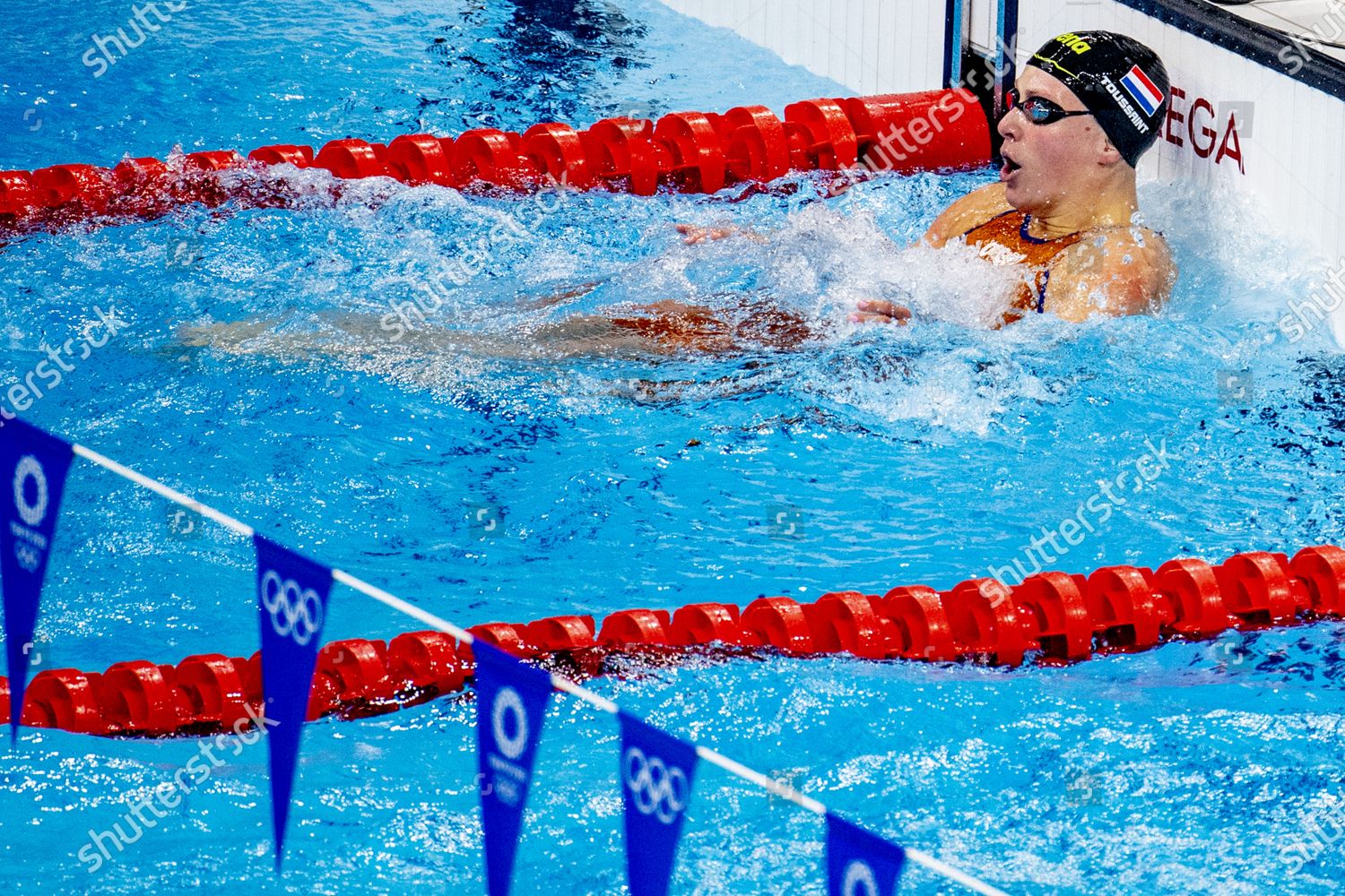 Kira Toussaint Action During 100m Backstroke Editorial Stock Photo