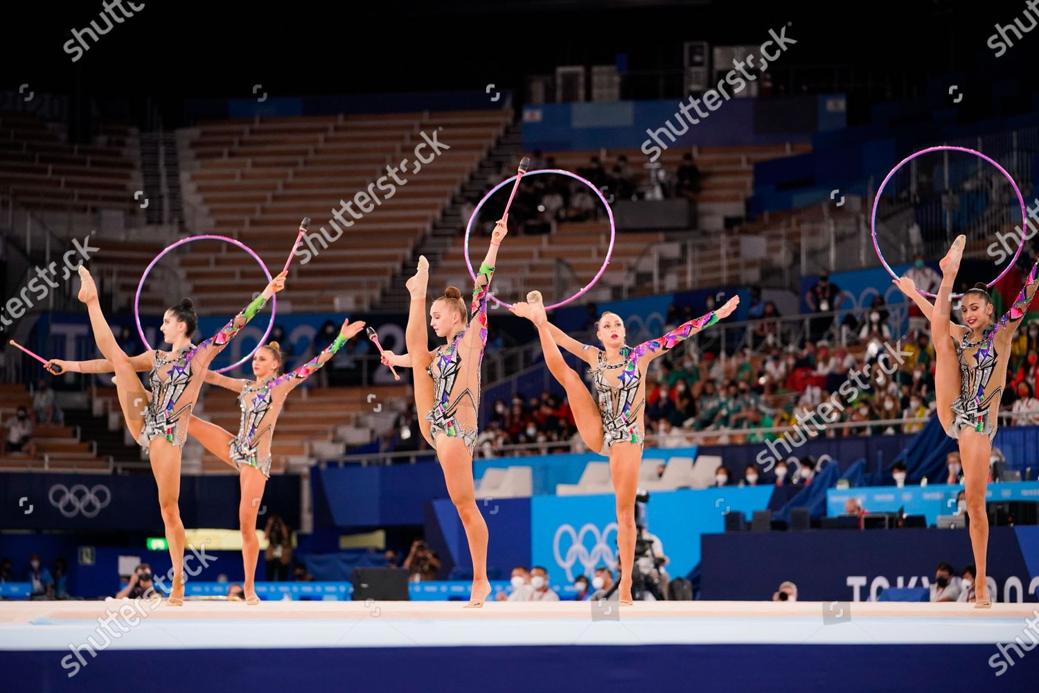 Israel Team Group Isr Rhythmic Gymnastics Editorial Stock Photo Stock