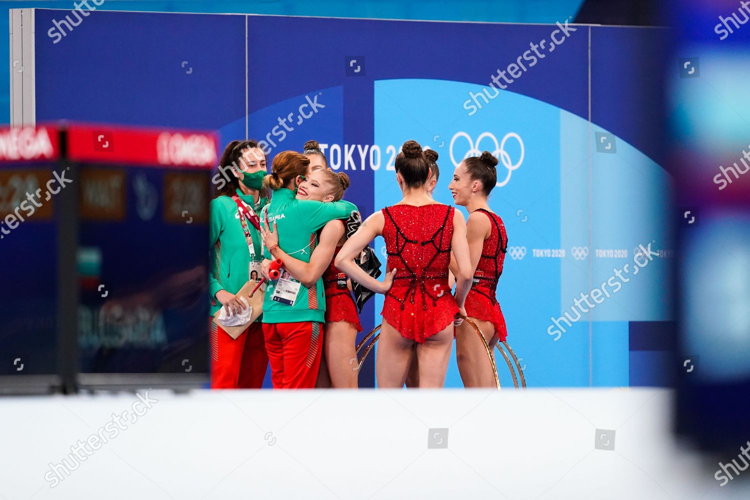 Bulgaria Team Group Bul Rhythmic Gymnastics Editorial Stock Photo