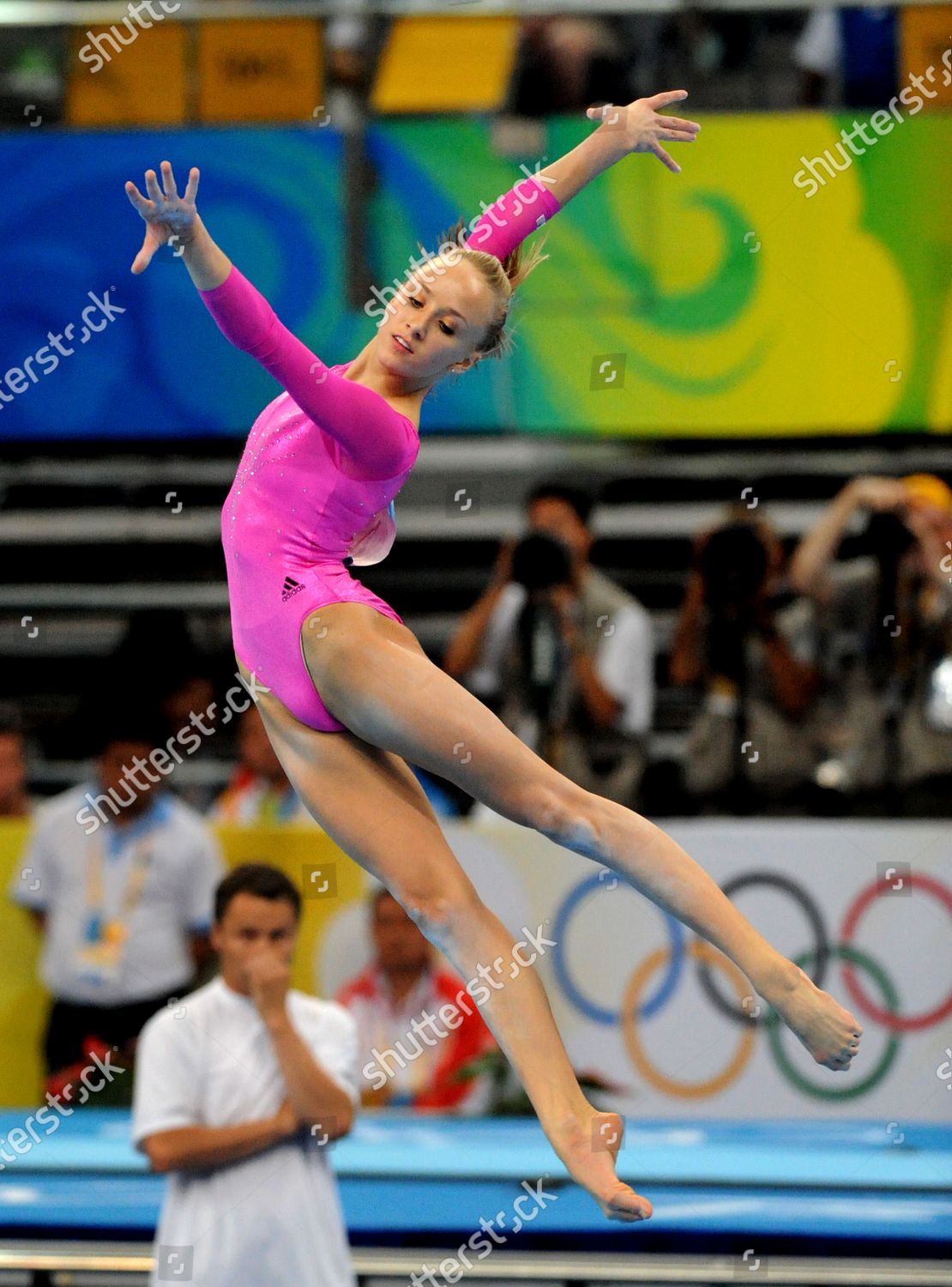 Usas Nastia Liukin Shows Her Gold Editorial Stock Photo Stock Image