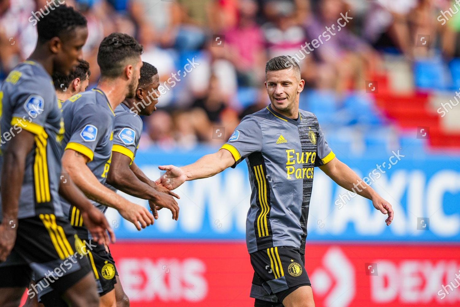 Bryan Linssen Feyenoord Celebrates During Editorial Stock Photo