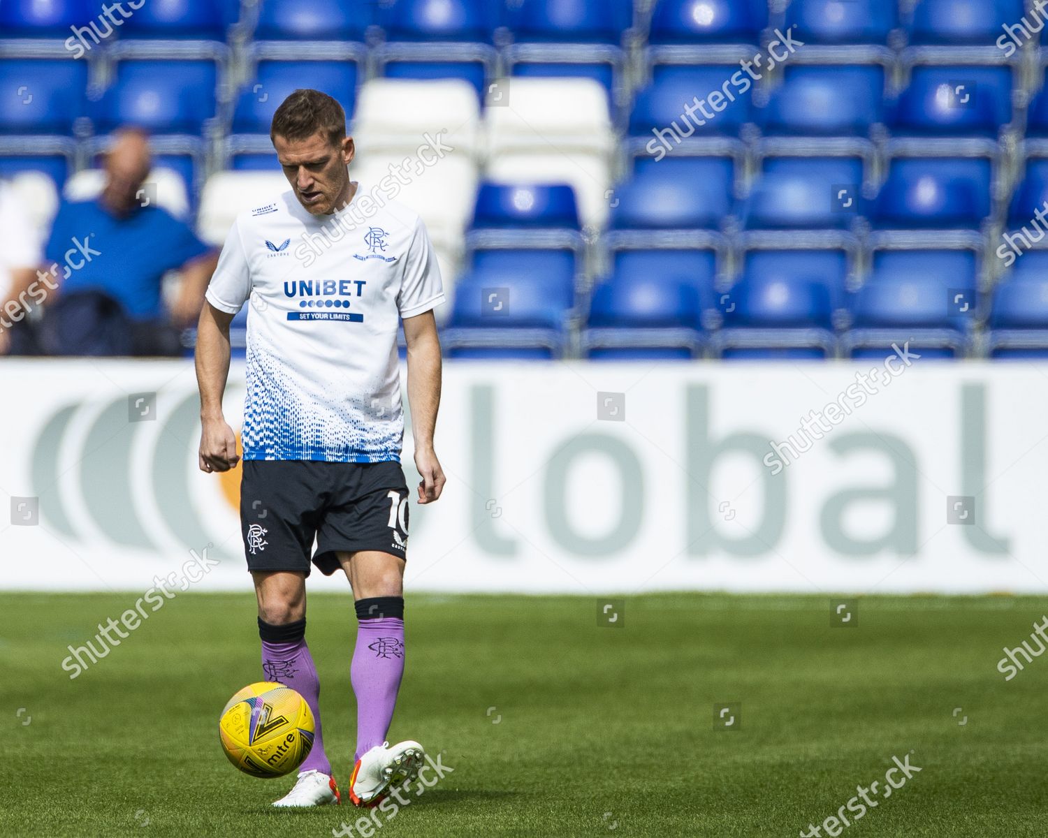 Steven Davis Rangers Warms Scottish Premiership Editorial Stock Photo