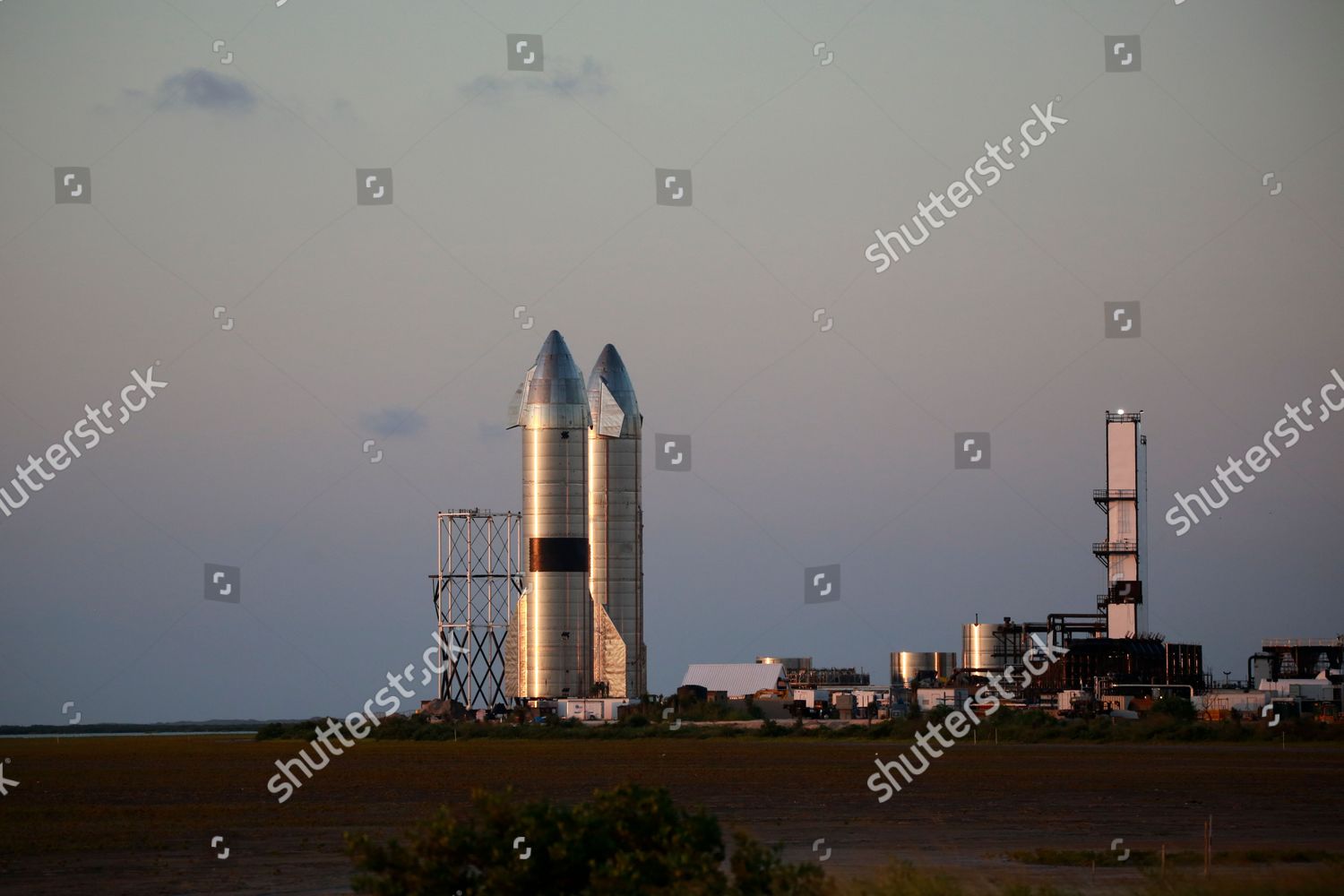 After Fully Stacking Starship Super Heavy Editorial Stock Photo Stock