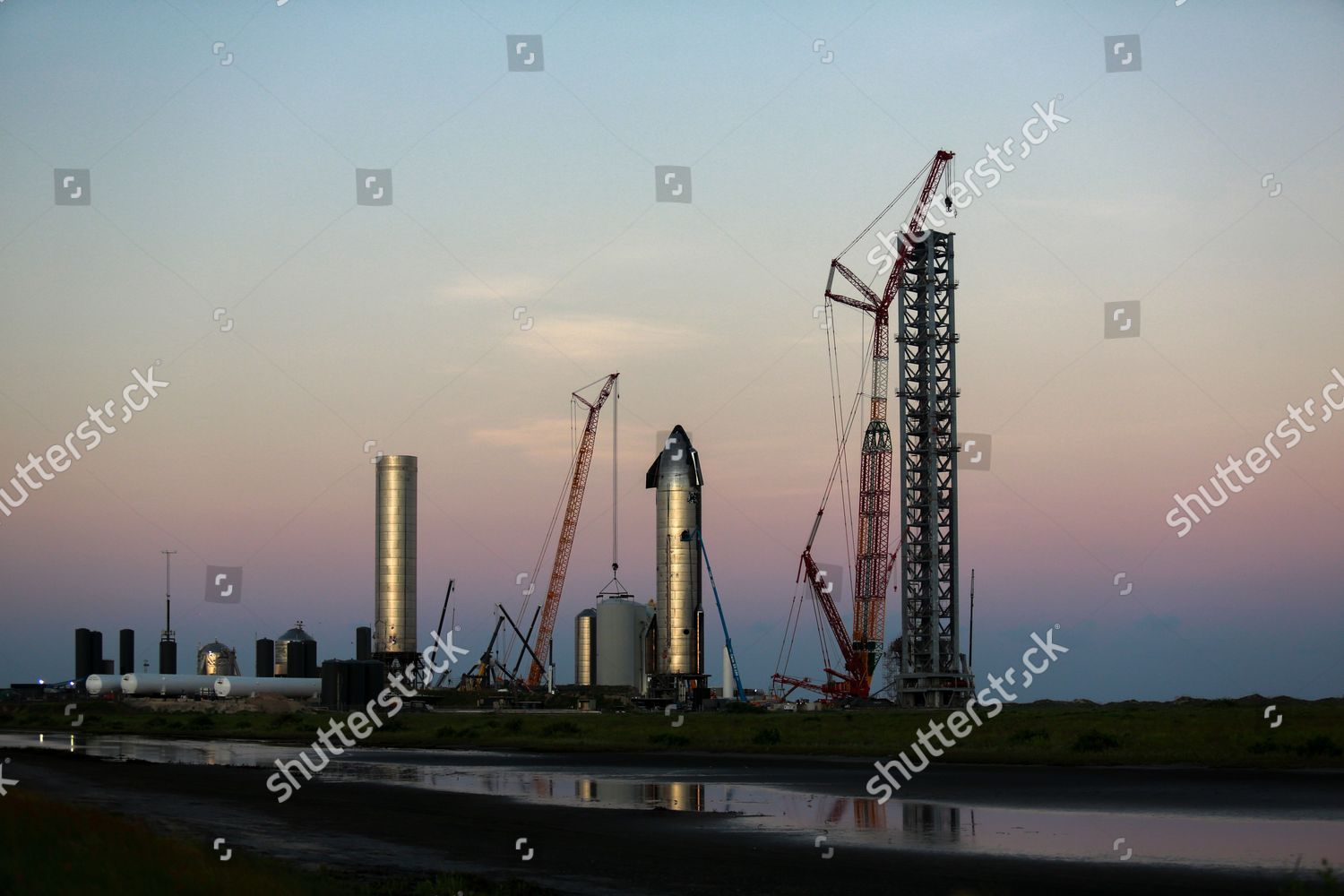 After Fully Stacking Starship Super Heavy Editorial Stock Photo Stock