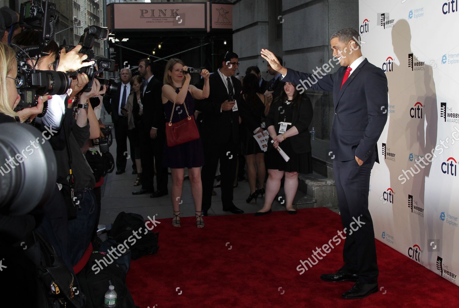 Barack Obama Impersonator Reggie Brown Arrives Editorial Stock Photo