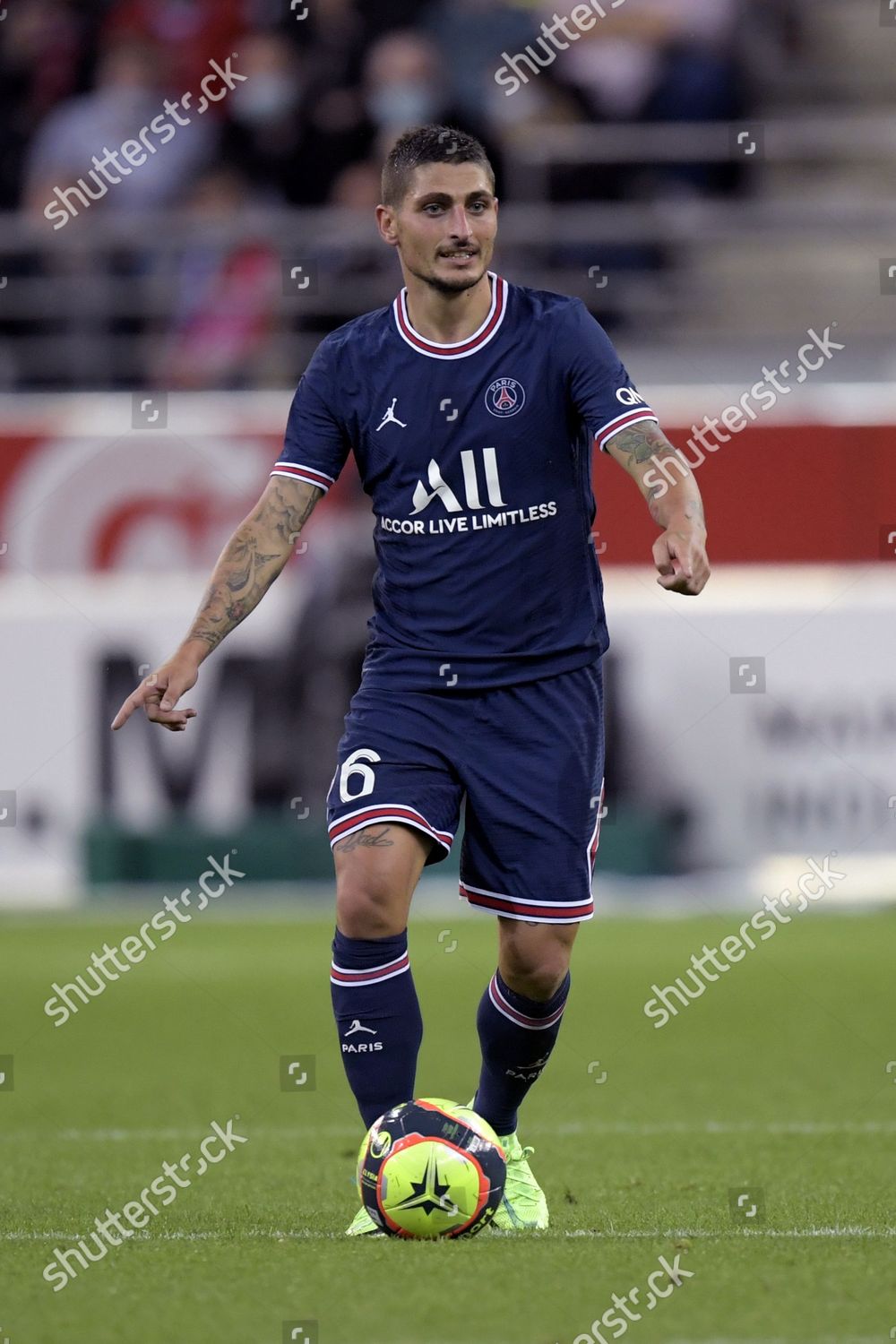 Marco Verratti Paris Saintgermain During French Editorial Stock Photo