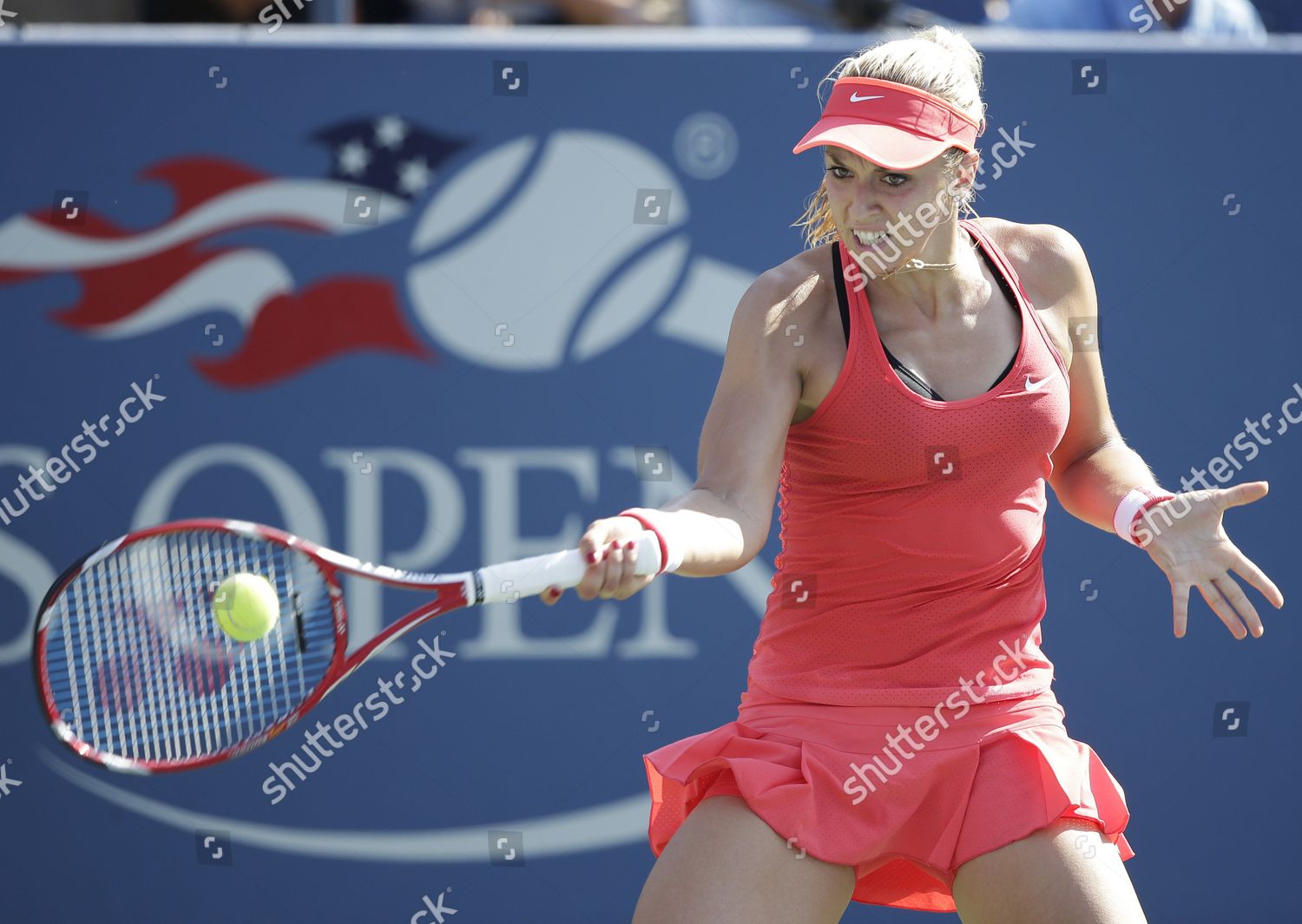 Sabine Lisicki Germany Hits Forehand Simona Editorial Stock Photo