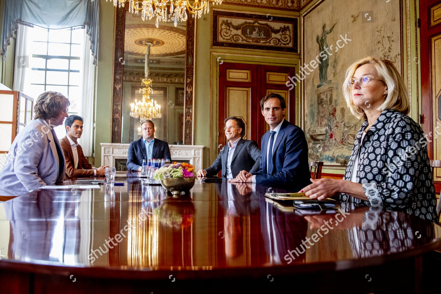 Mark Rutte Sigrid Kaag Wopke Hoekstra Editorial Stock Photo Stock