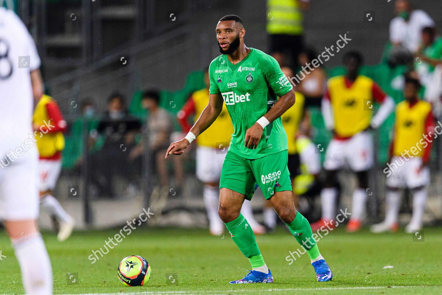 Harold Moukoudi Sainttienne Action Editorial Stock Photo Stock Image