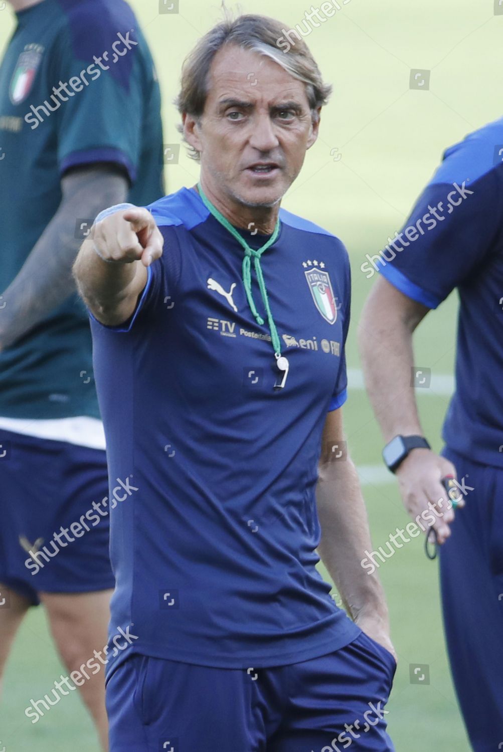 Italys Head Coach Roberto Mancini Gives Editorial Stock Photo Stock