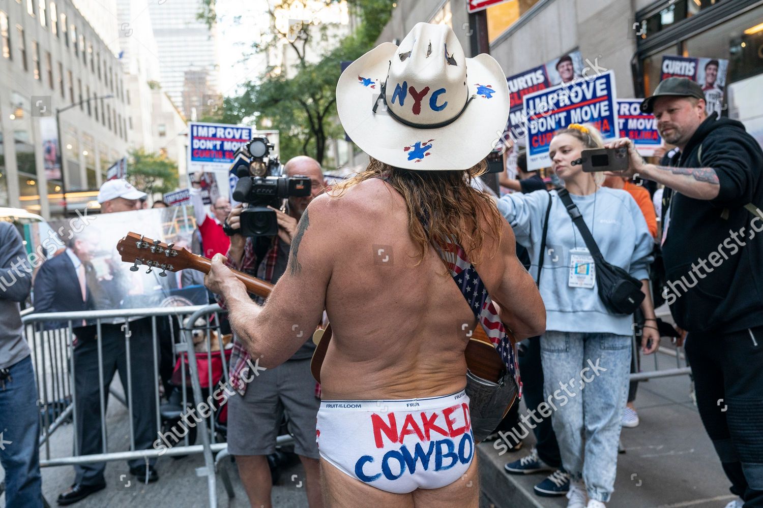 Robert John Burck Known Naked Cowboy Editorial Stock Photo Stock