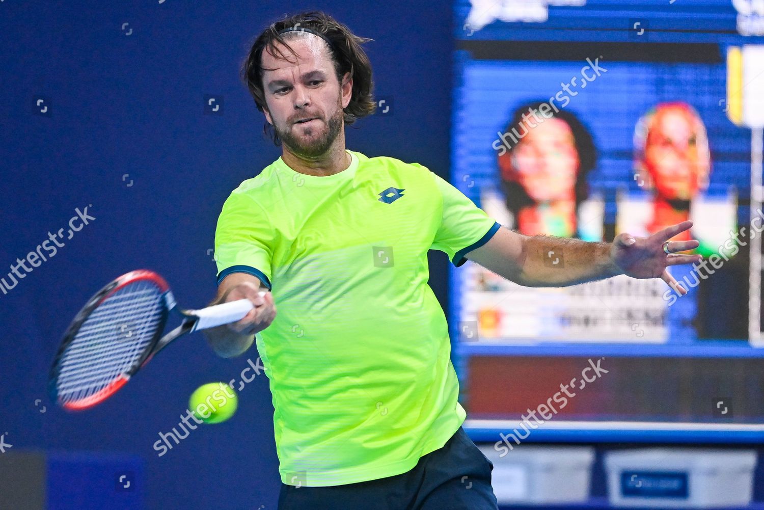 Belgian Xavier Malisse Pictured Action During Editorial Stock Photo