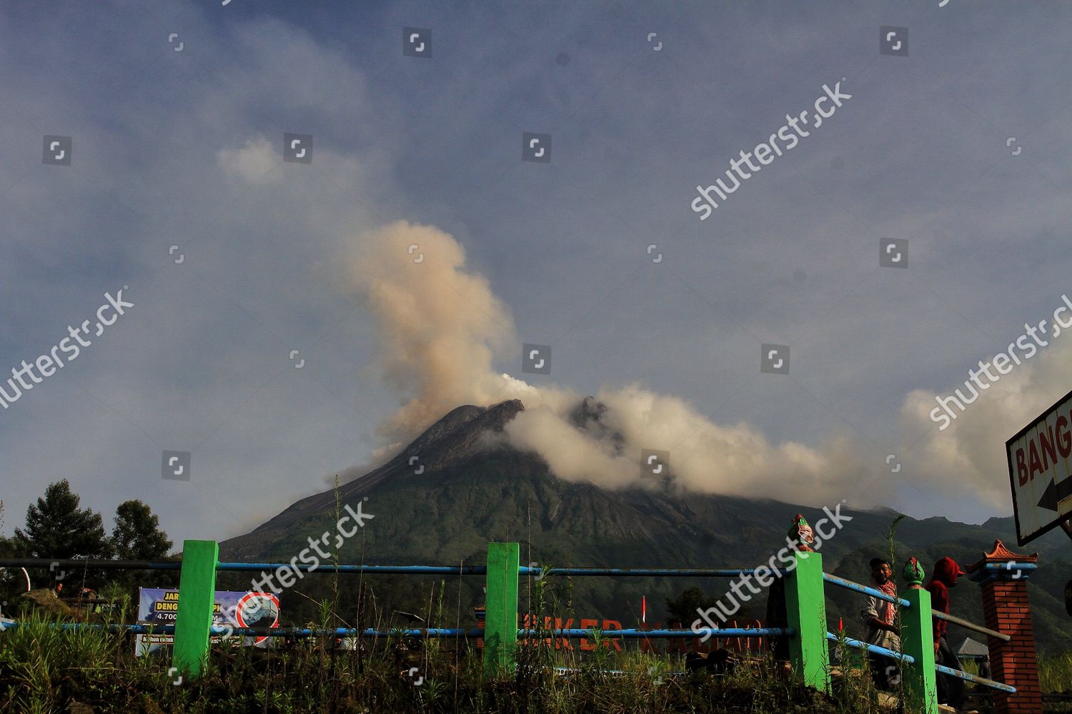 Indonesias Most Active Volcano Mount Merapi Editorial Stock Photo