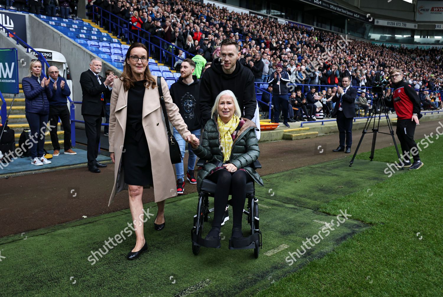 Gethin Jones Bolton Wanderers His Mum Editorial Stock Photo Stock