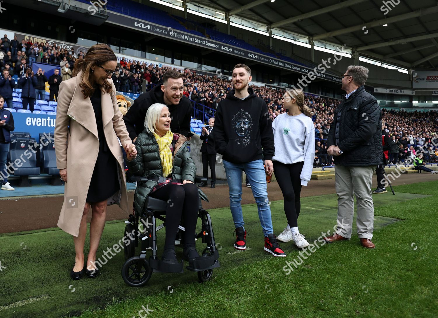 Gethin Jones Bolton Wanderers His Mum Editorial Stock Photo Stock