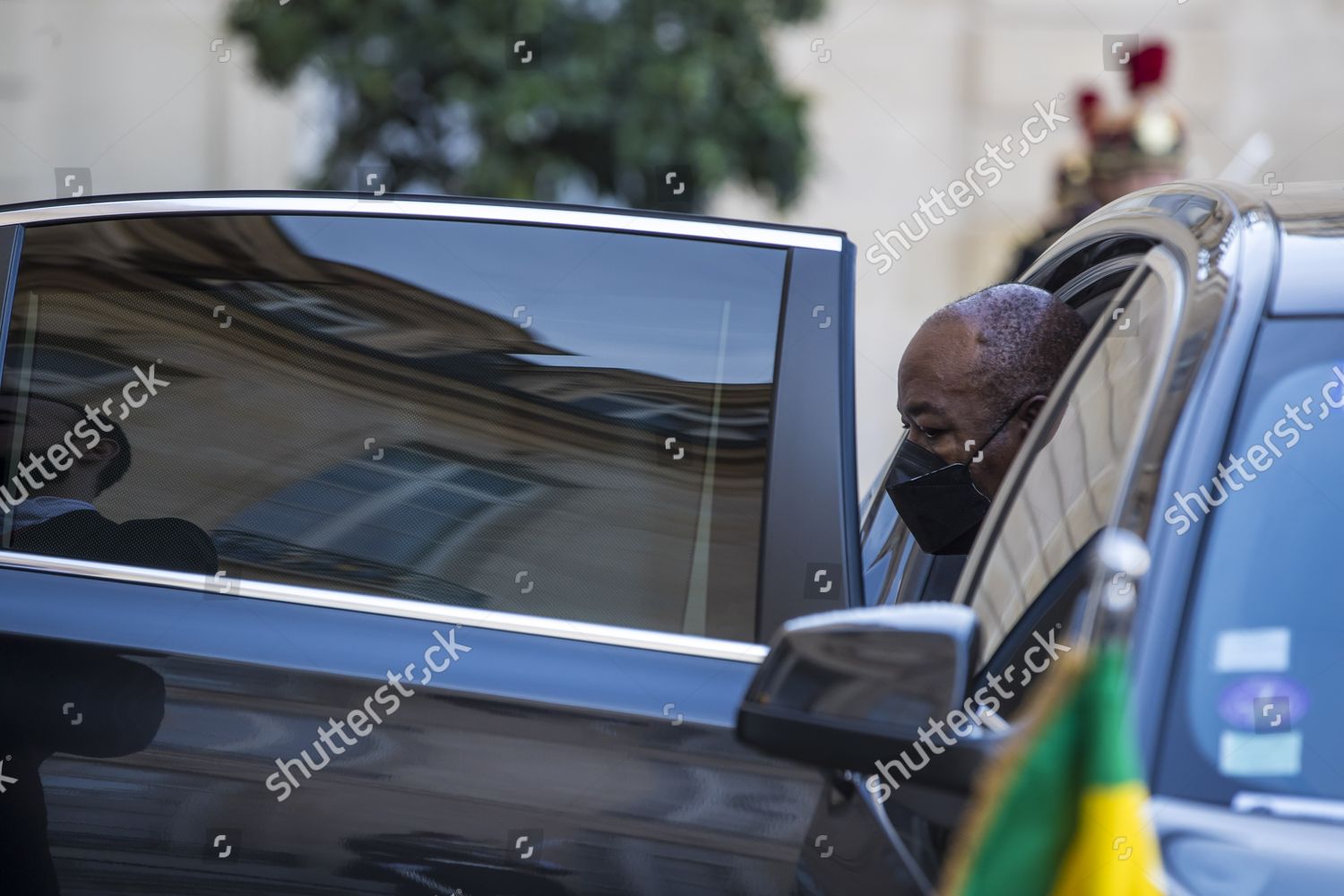 Gabons President Ali Bongo Arrives Meeting Editorial Stock Photo