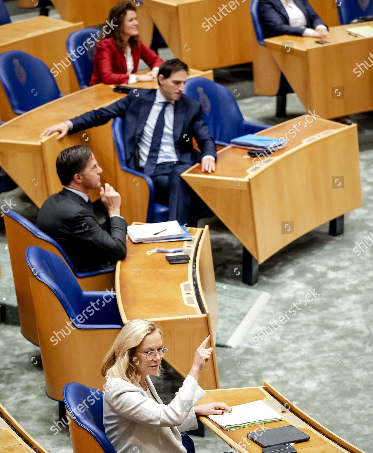 Lr Sigrid Kaag D Mark Rutte Editorial Stock Photo Stock Image