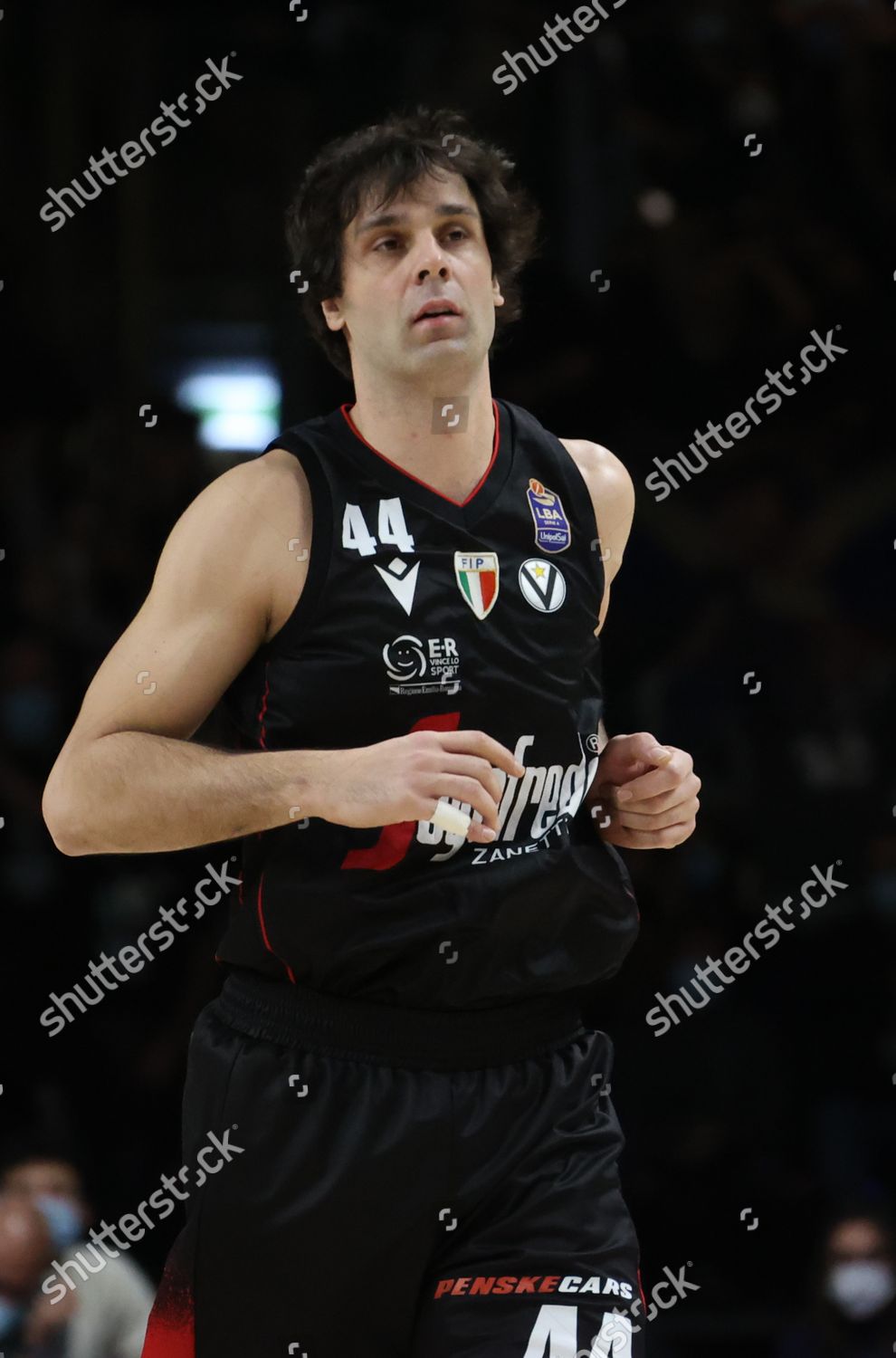 Milos Teodosic Segafredo Virtus Bolognaduring Series Editorial Stock