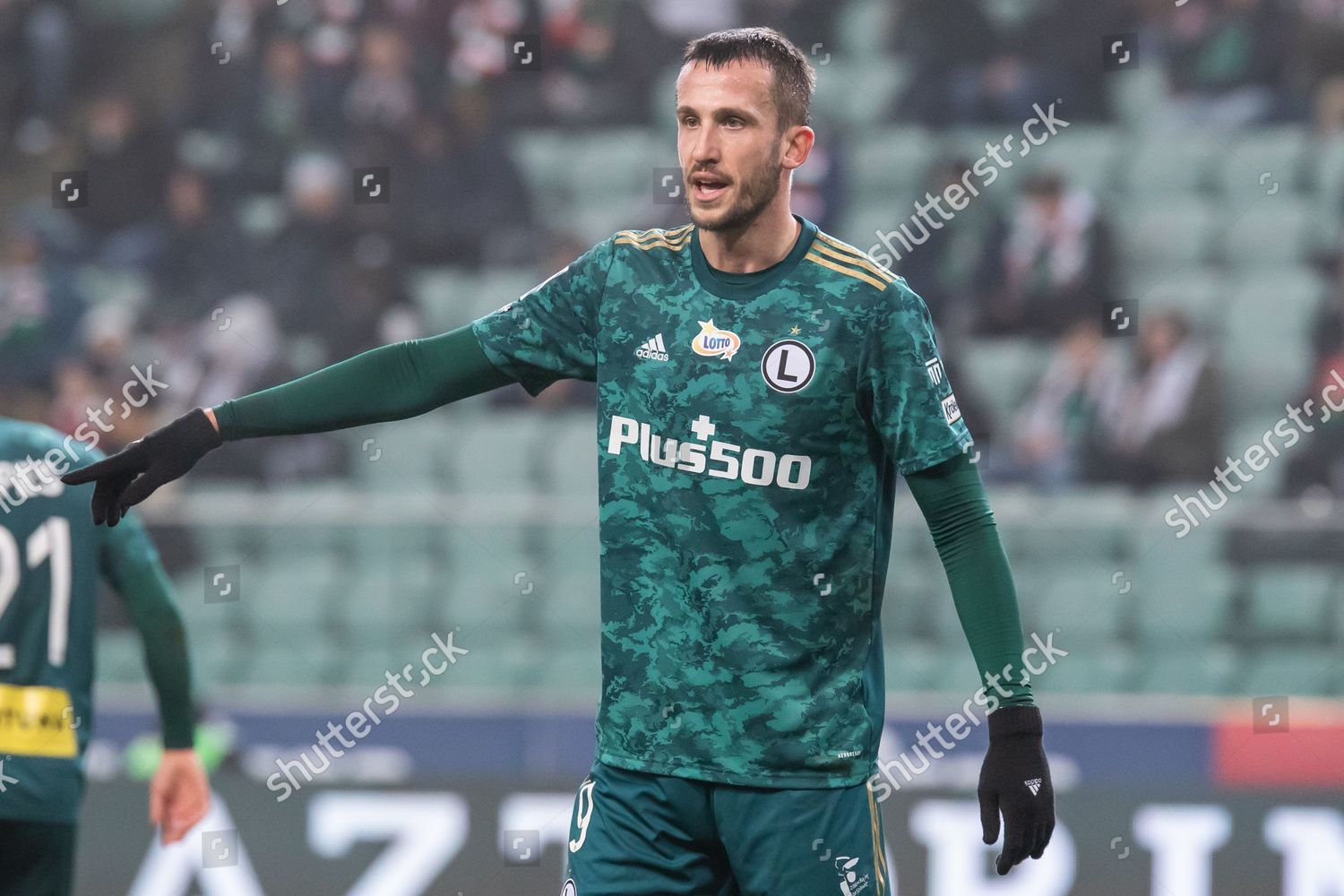 Tomas Pekhart Legia Action During Polish Editorial Stock Photo Stock