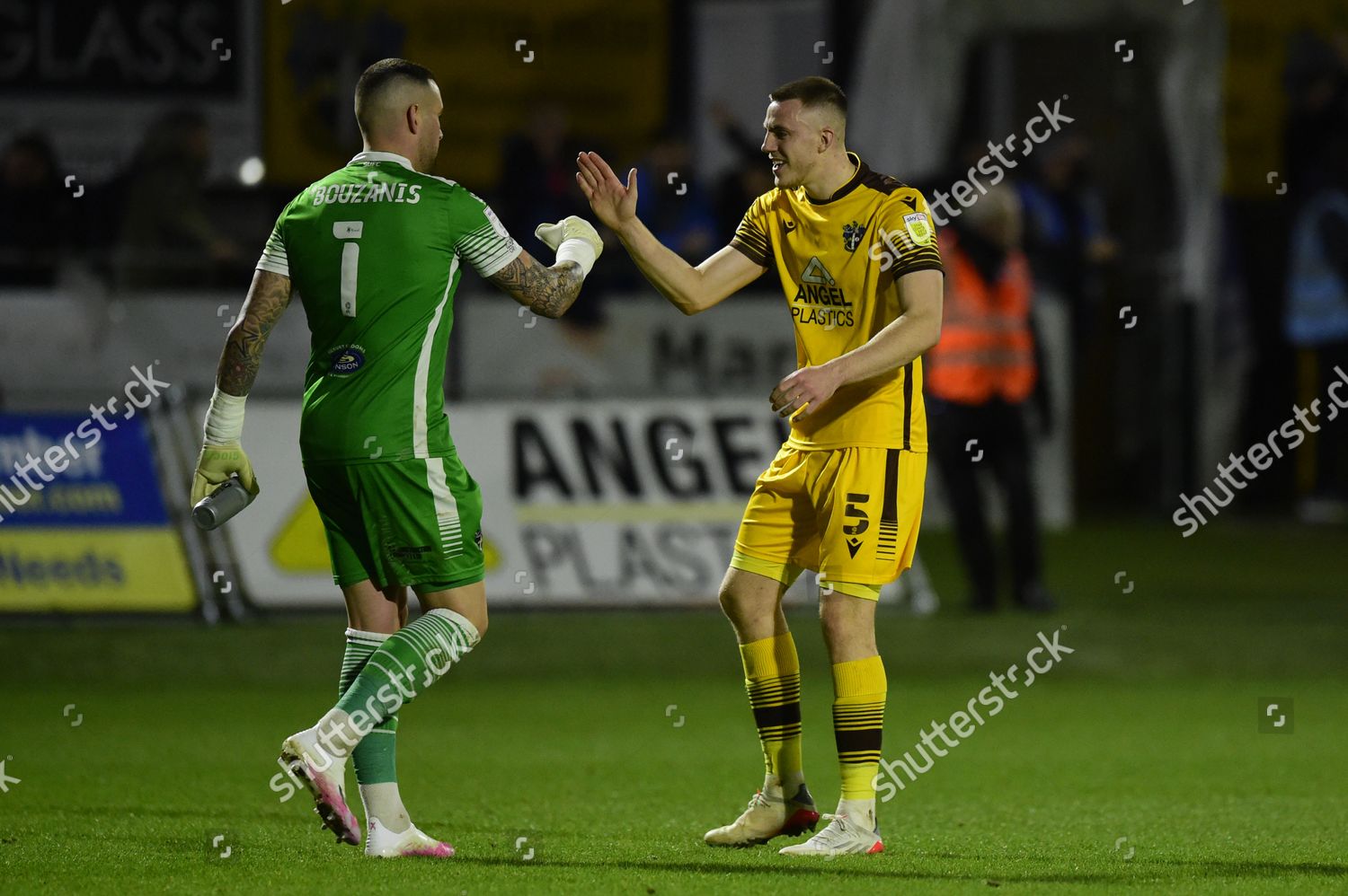 BEN GOODLIFFE DEAN BOUZANIS SUTTON UNITED Editorial Stock Photo Stock