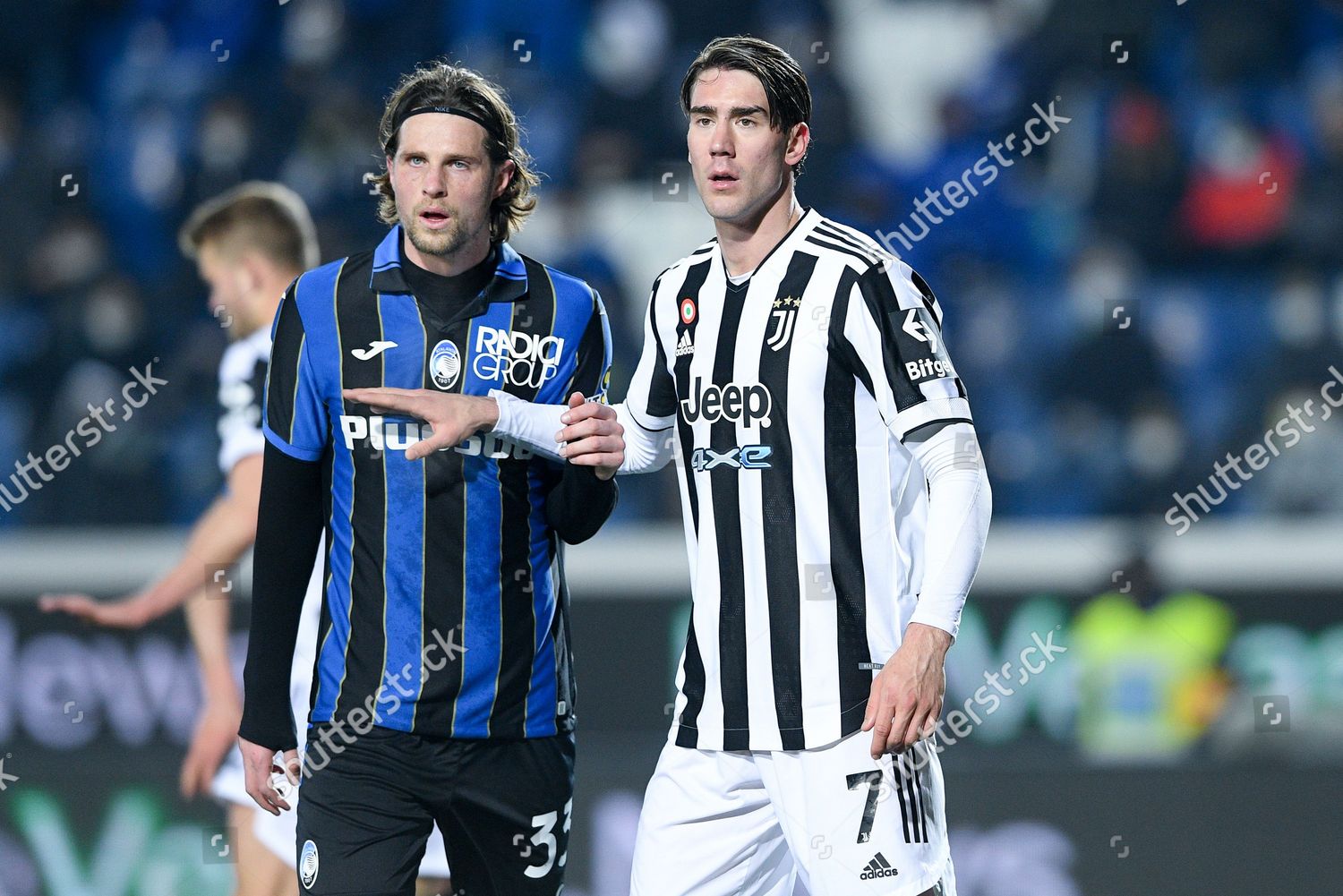 Hans Hateboer Atalanta Bc Dusan Vlahovic Editorial Stock Photo Stock