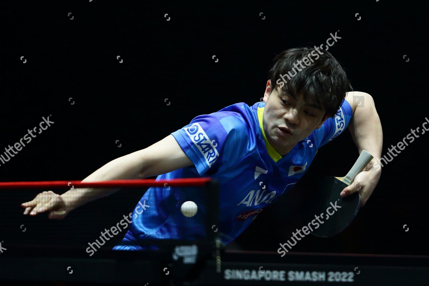 Yukiya Uda Japan Plays Shot Against Editorial Stock Photo Stock Image