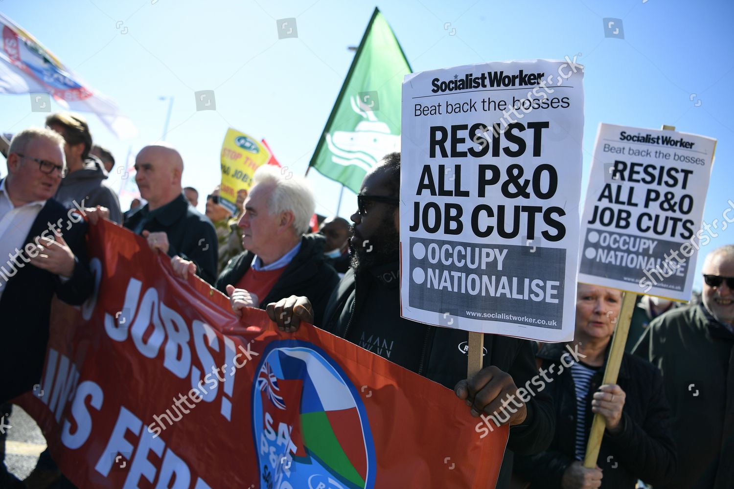 Po Ferries Staff Protest Dover Britain Editorial Stock Photo Stock