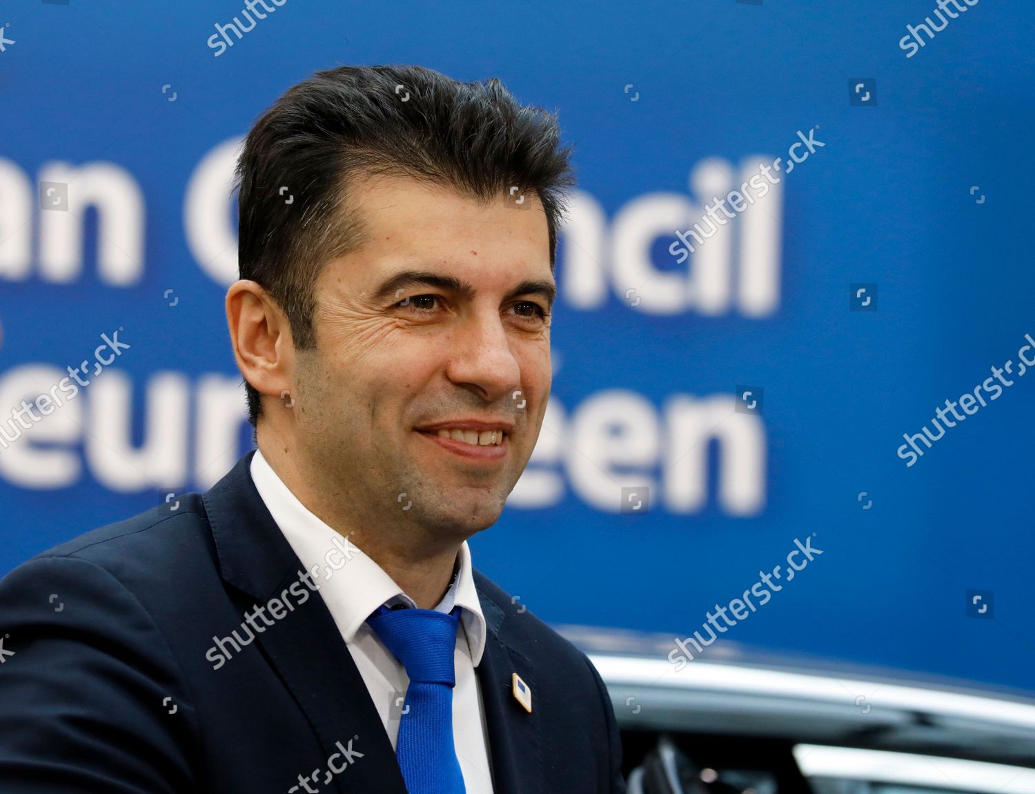 Bulgarian Prime Minister Kiril Petkov Arrives Editorial Stock Photo