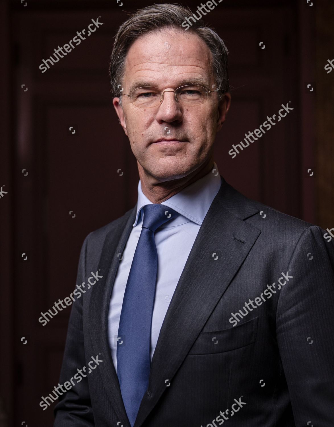 Portrait Mark Rutte Prime Minister Editorial Stock Photo Stock Image