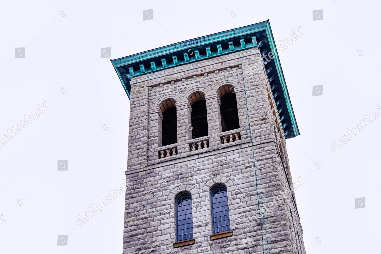 Stonebuilt Bell Tower Saint Pauls Basilica Editorial Stock Photo