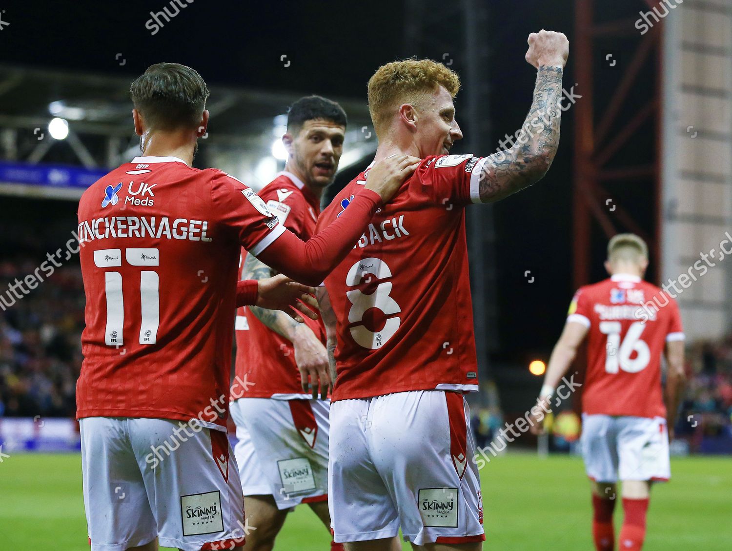 Jack Colback Nottingham Forest Celebrates Scoring Editorial Stock Photo