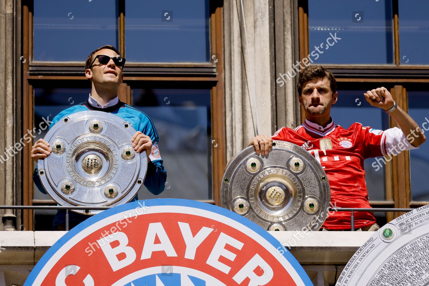 Bayern Munichs Manuel Neuer L Thomas Editorial Stock Photo Stock