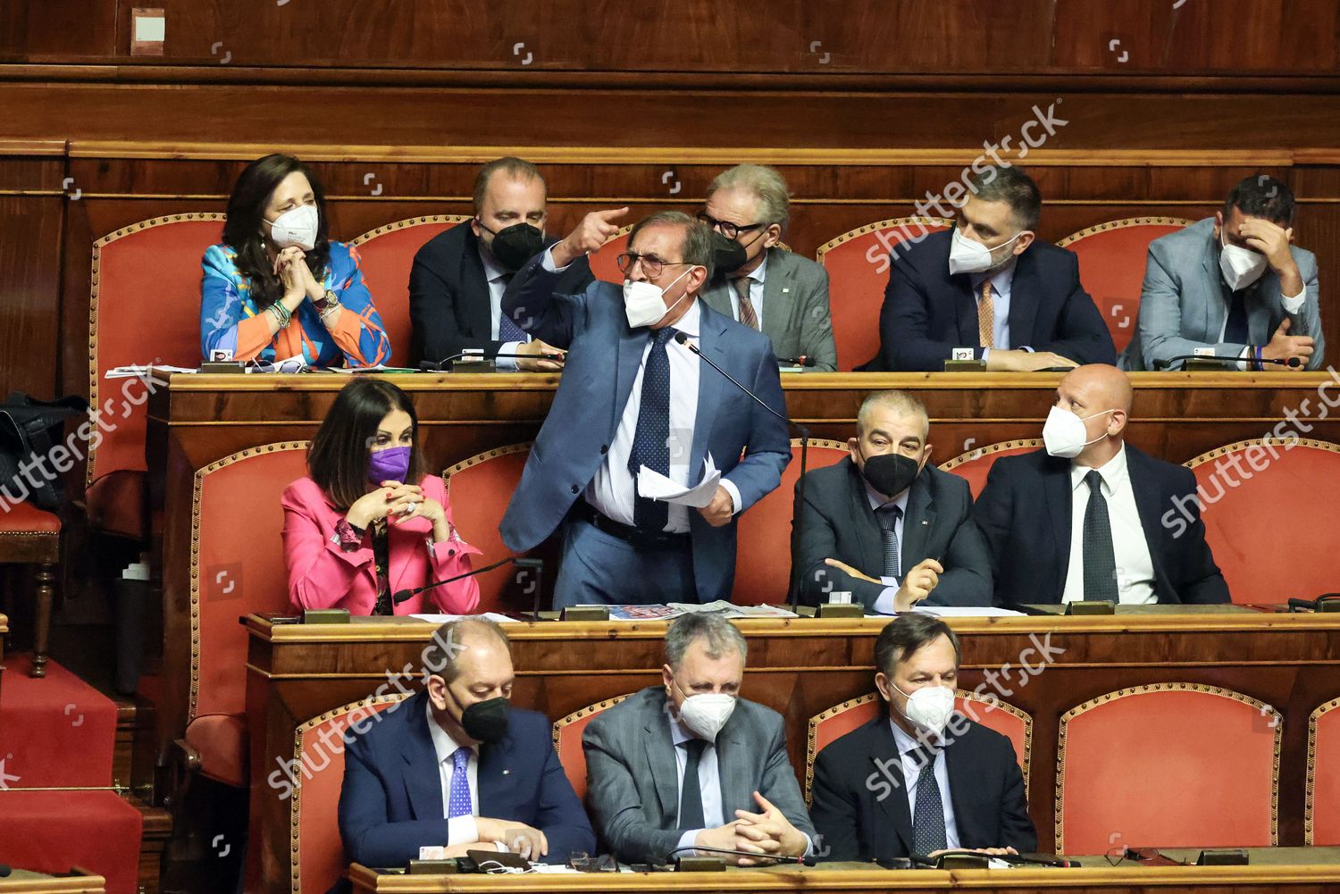 Italian Senator Ignazio La Russa Center Editorial Stock Photo Stock