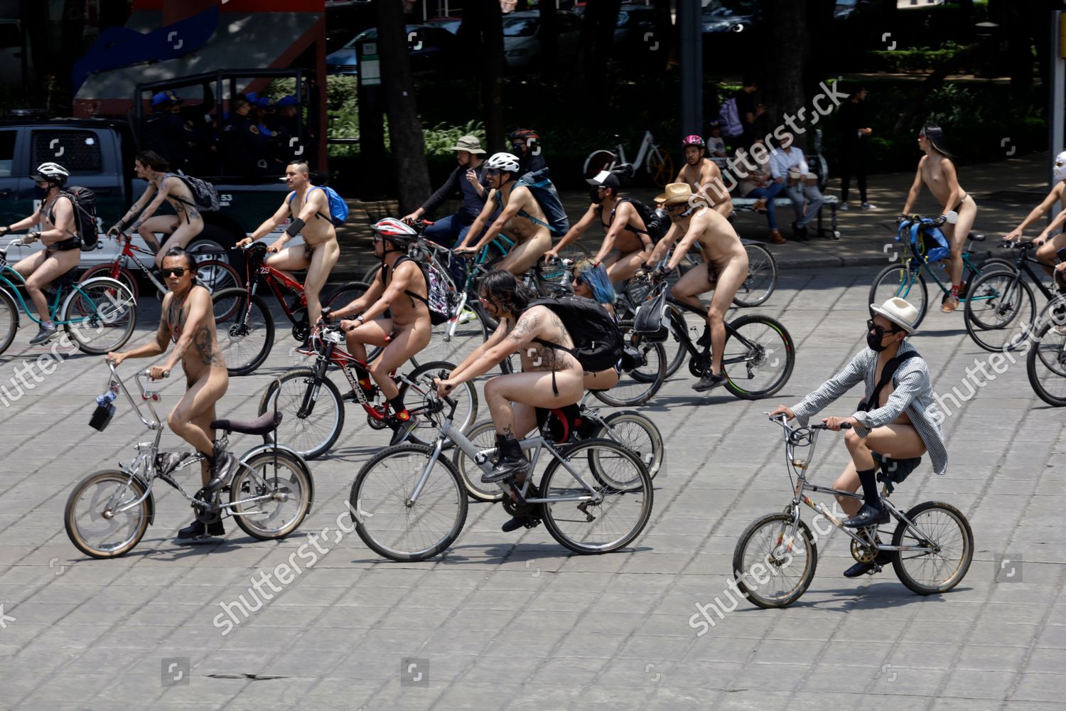 Hundreds Cyclists Participate During Xv World Editorial Stock Photo