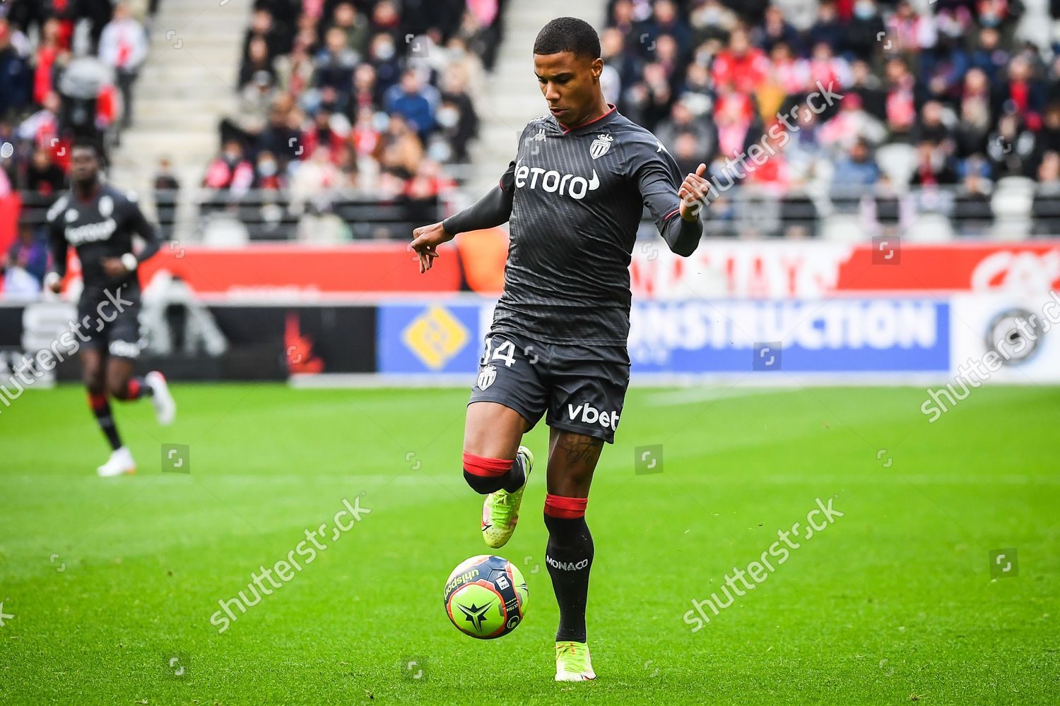 Ismail Jakobs Monaco During French Championship Editorial Stock Photo