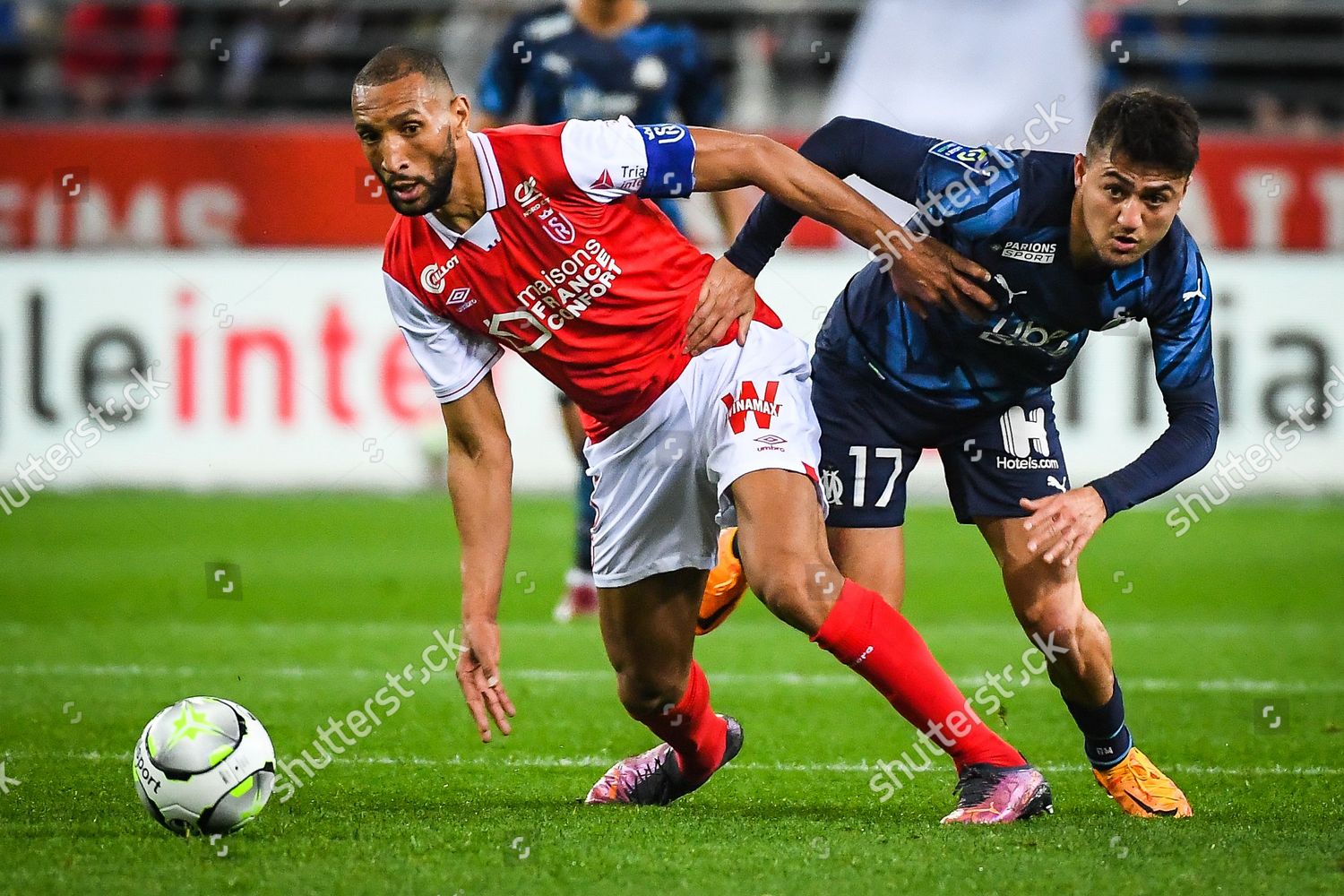 Yunis Abdelhamid Reims Cengiz Under Marseille Editorial Stock Photo