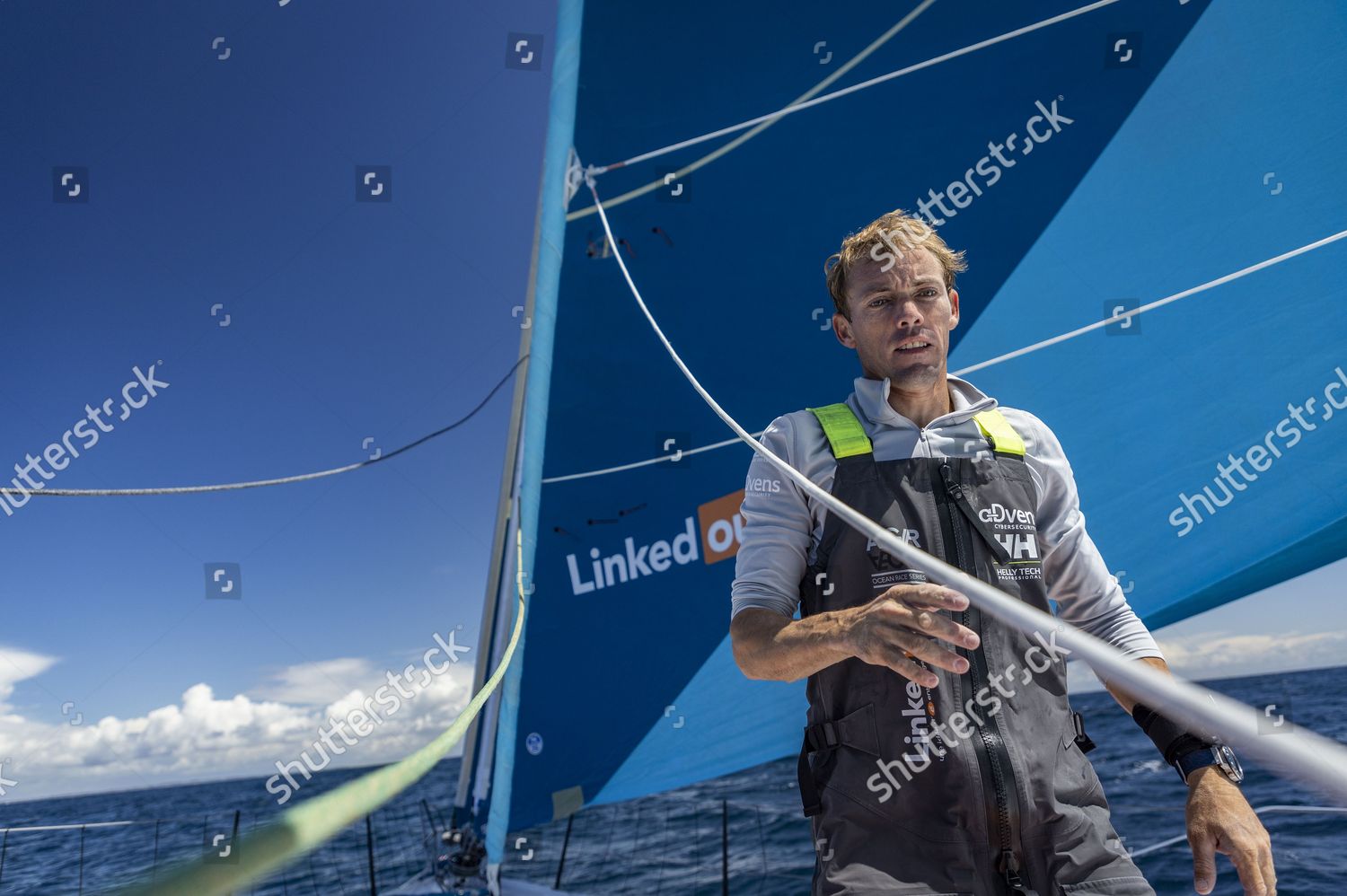 Skipper Thomas Ruyant On Imoca Linkedout Editorial Stock Photo Stock