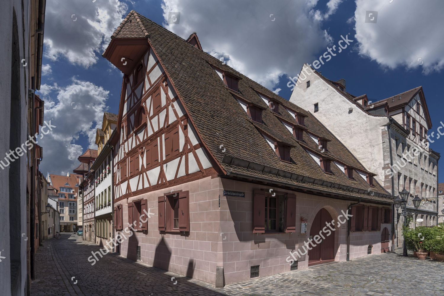 Historic Halftimbered House Now Cultural Barn Editorial Stock Photo