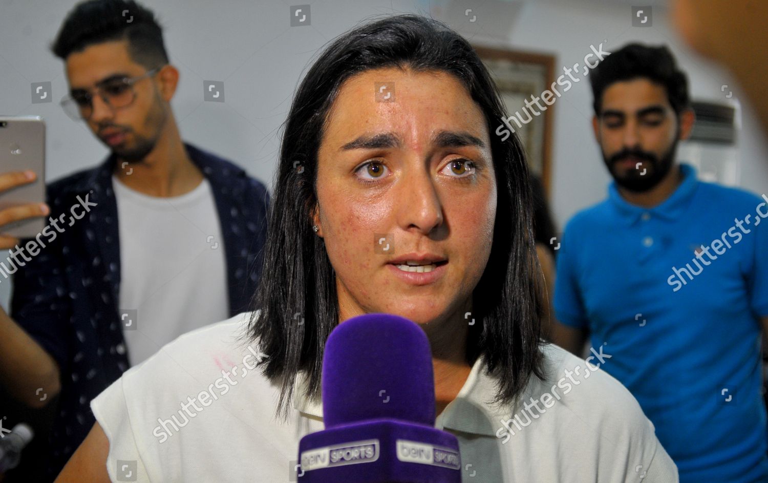 Tunisian Tennis Player Ons Jabeur Talking Editorial Stock Photo Stock