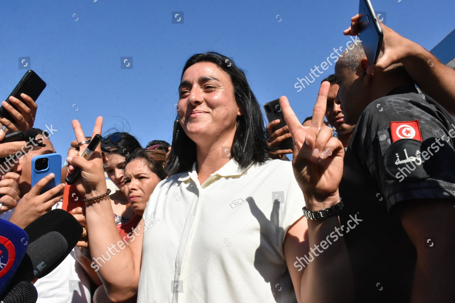 Tunisian Tennis Player Ons Jabeur Gestures Editorial Stock Photo