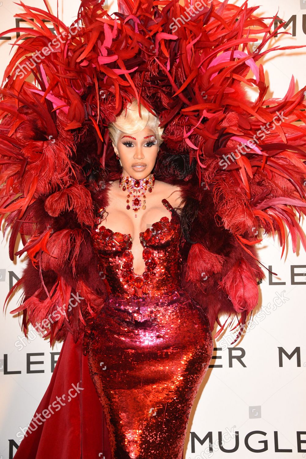 Cardi B Arriving Thierry Mugler Couturissime Editorial Stock Photo