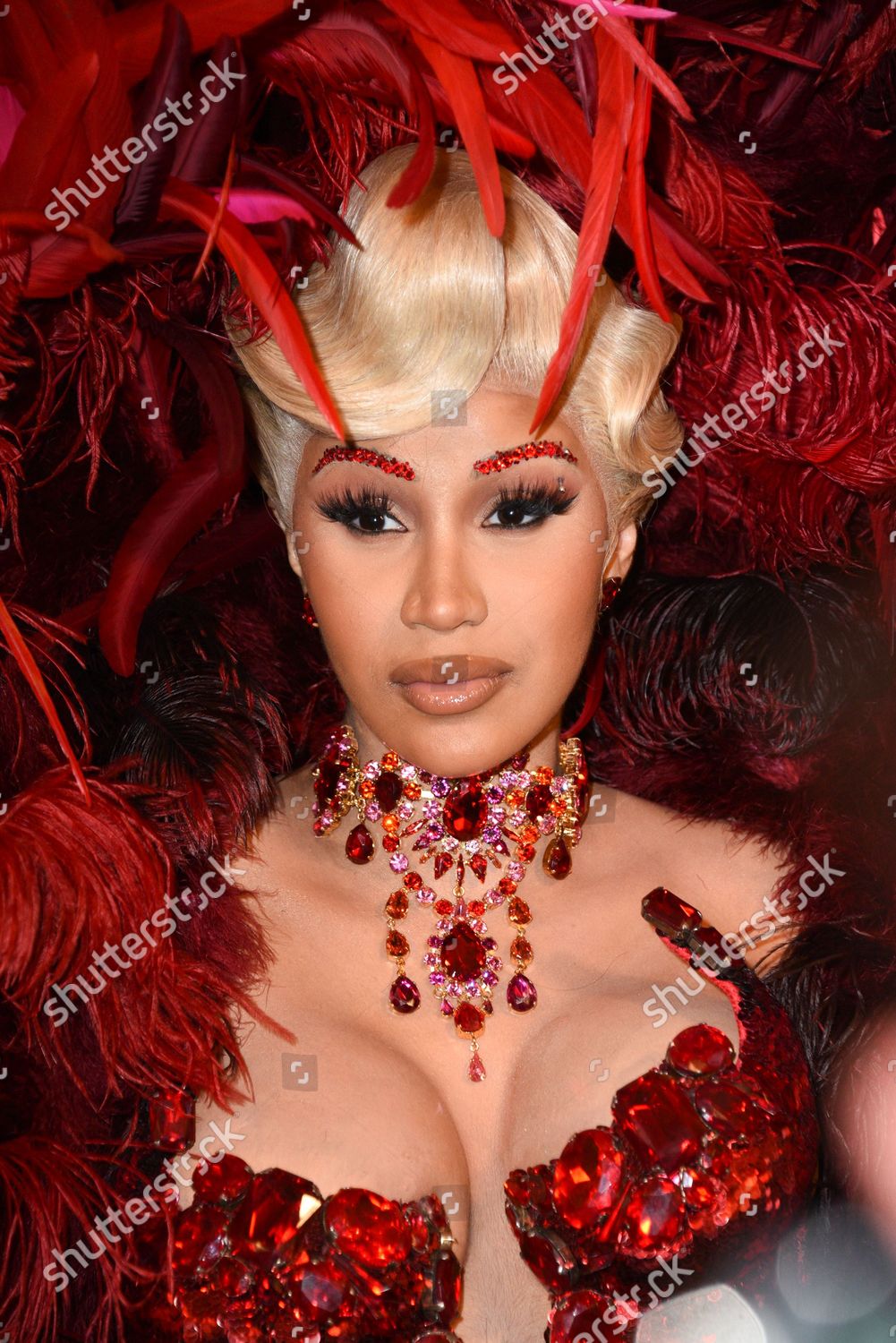 Cardi B Arriving Thierry Mugler Couturissime Editorial Stock Photo