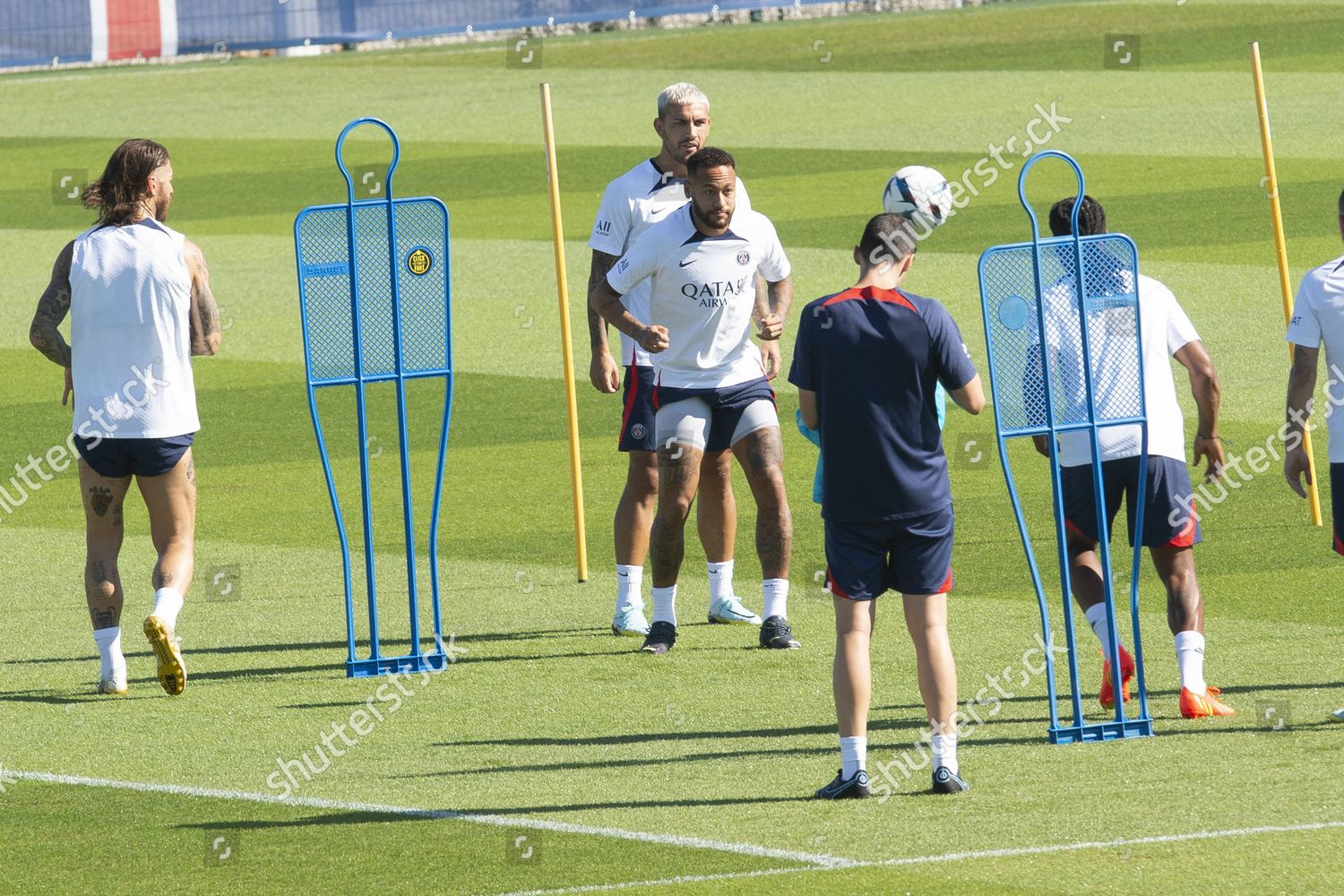 Team Psg During Training Paris Saintgermain Editorial Stock Photo