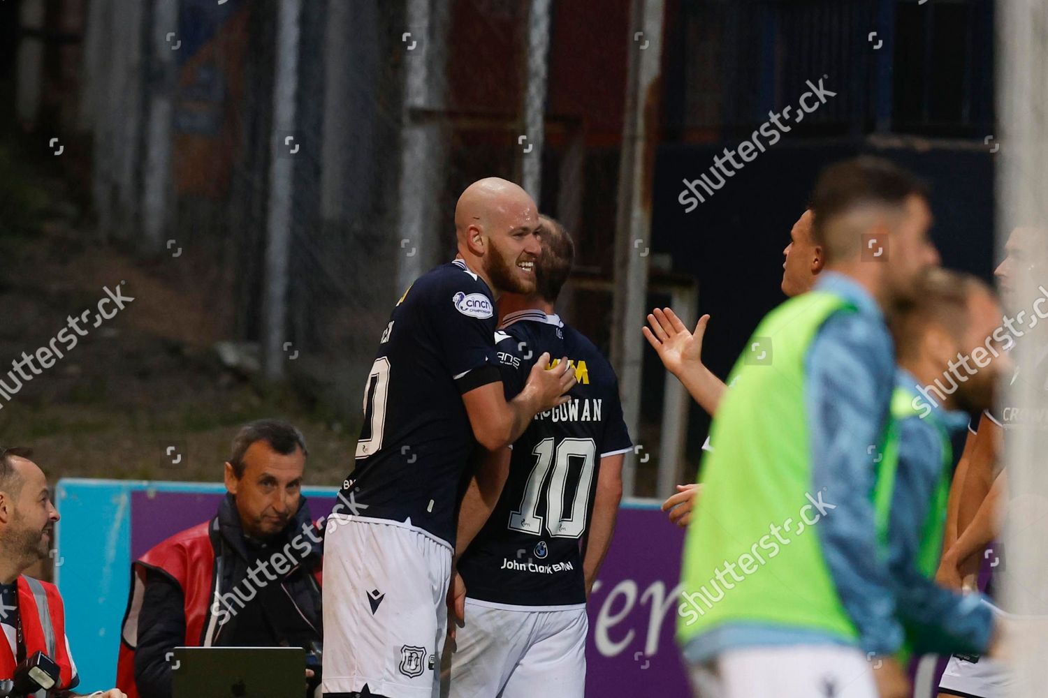 Zak Rudden Dundee Congratulated After Scoring Editorial Stock Photo