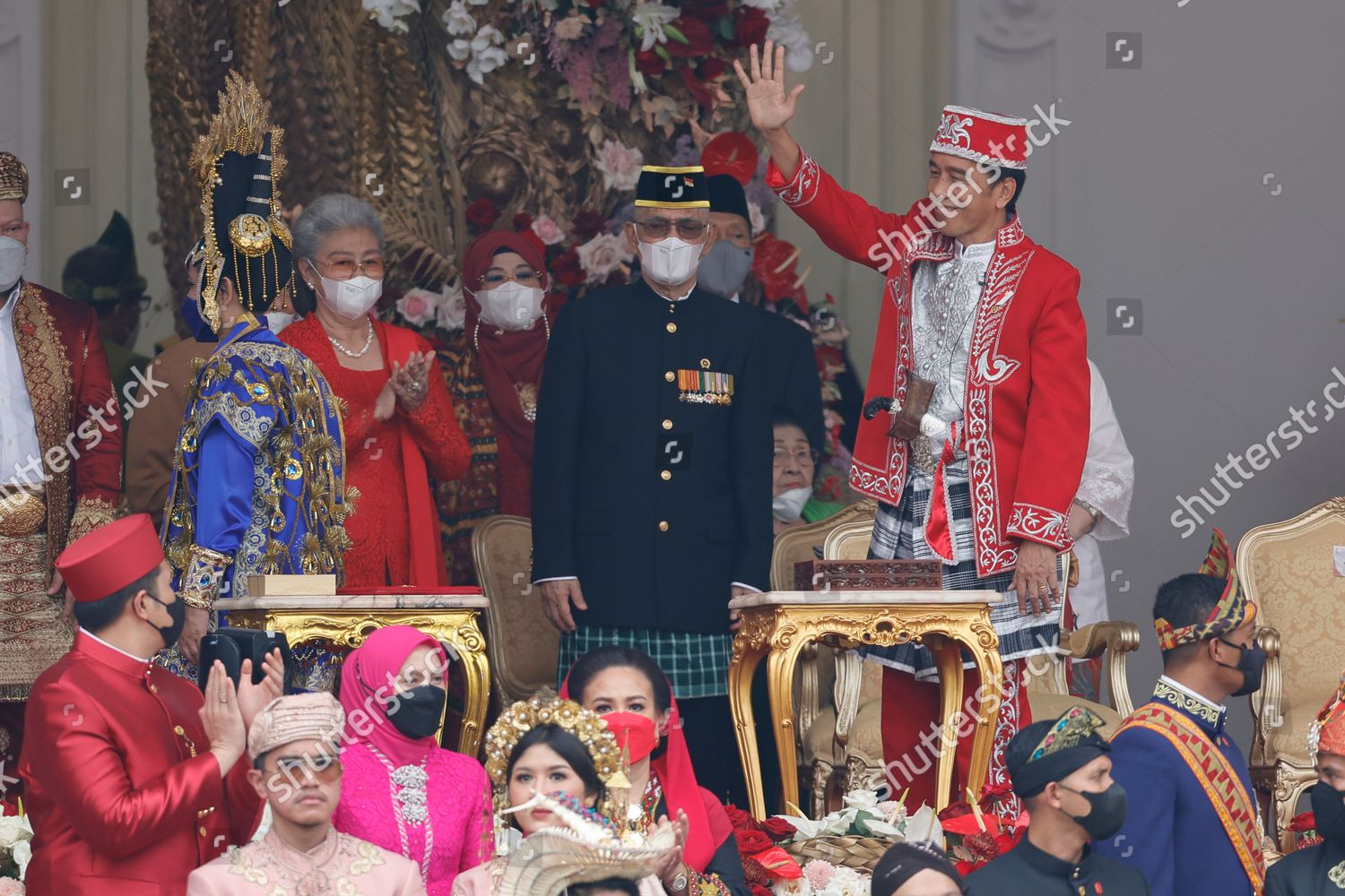 Indonesian President Joko Widodo R Wearing Editorial Stock Photo