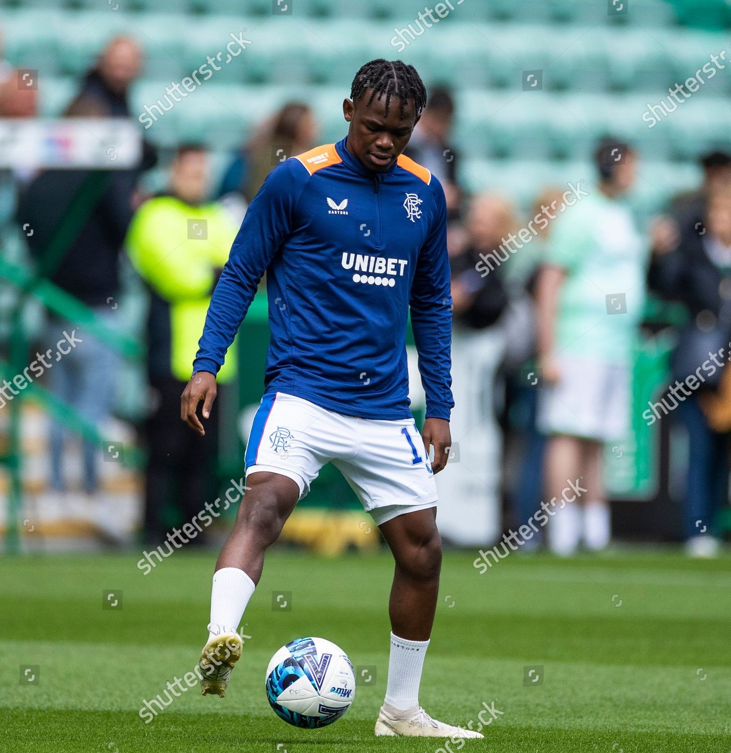 Rabbi Matondo Rangers Warms Scottish Premiership Editorial Stock Photo