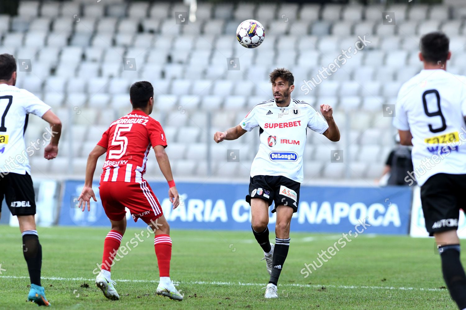 Ioan Filip Action During Game Universitatea Editorial Stock Photo