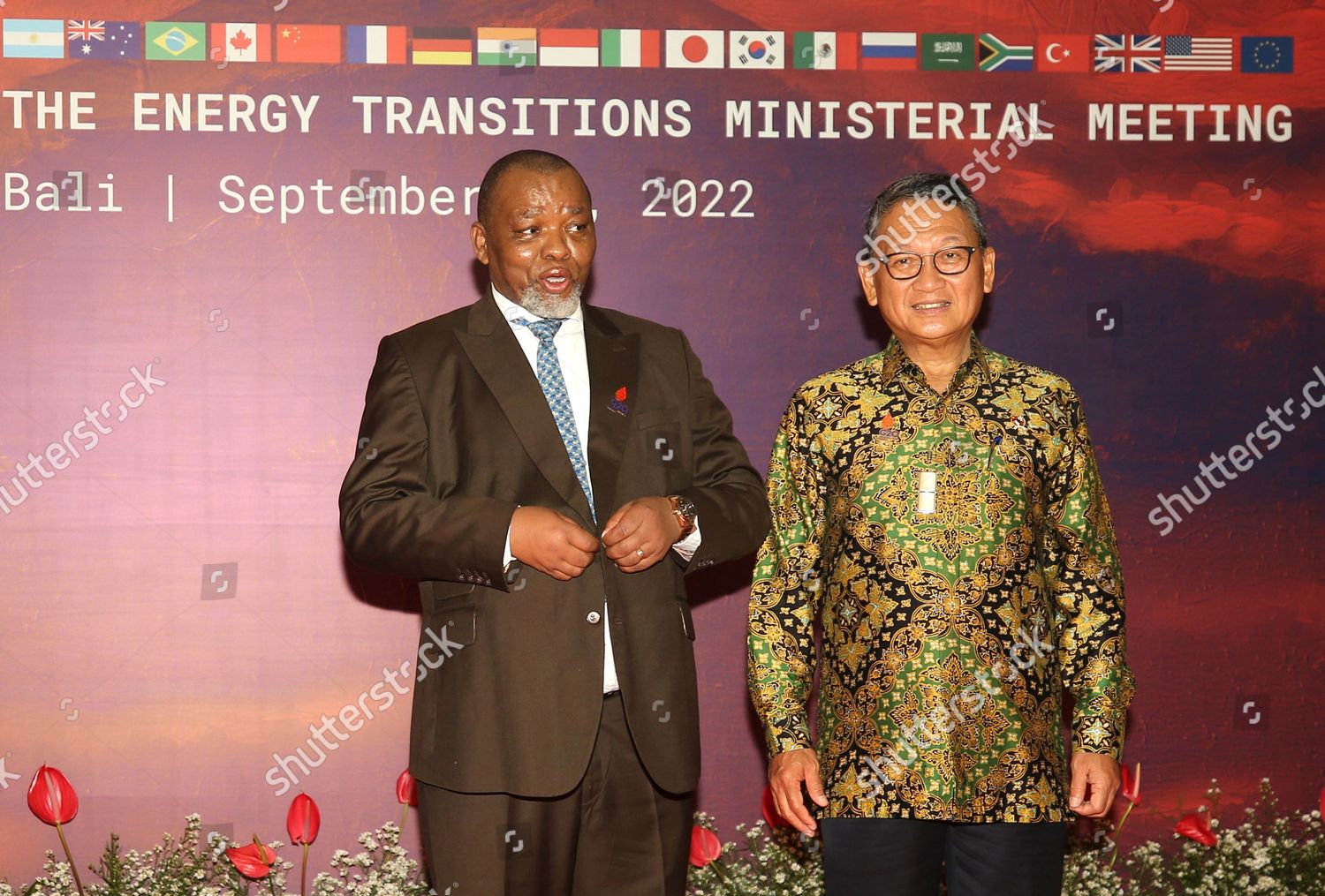 Indonesian Energy Mineral Resources Minister Arifin Editorial Stock